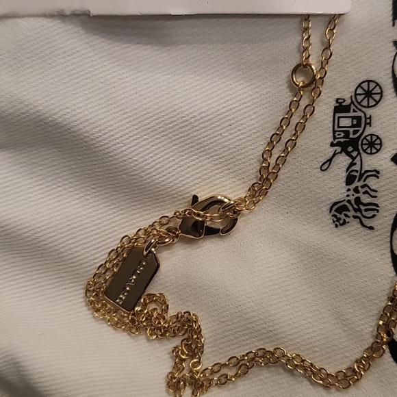 Coach Gold Heart Pendant Necklace - Picture 3 of 4